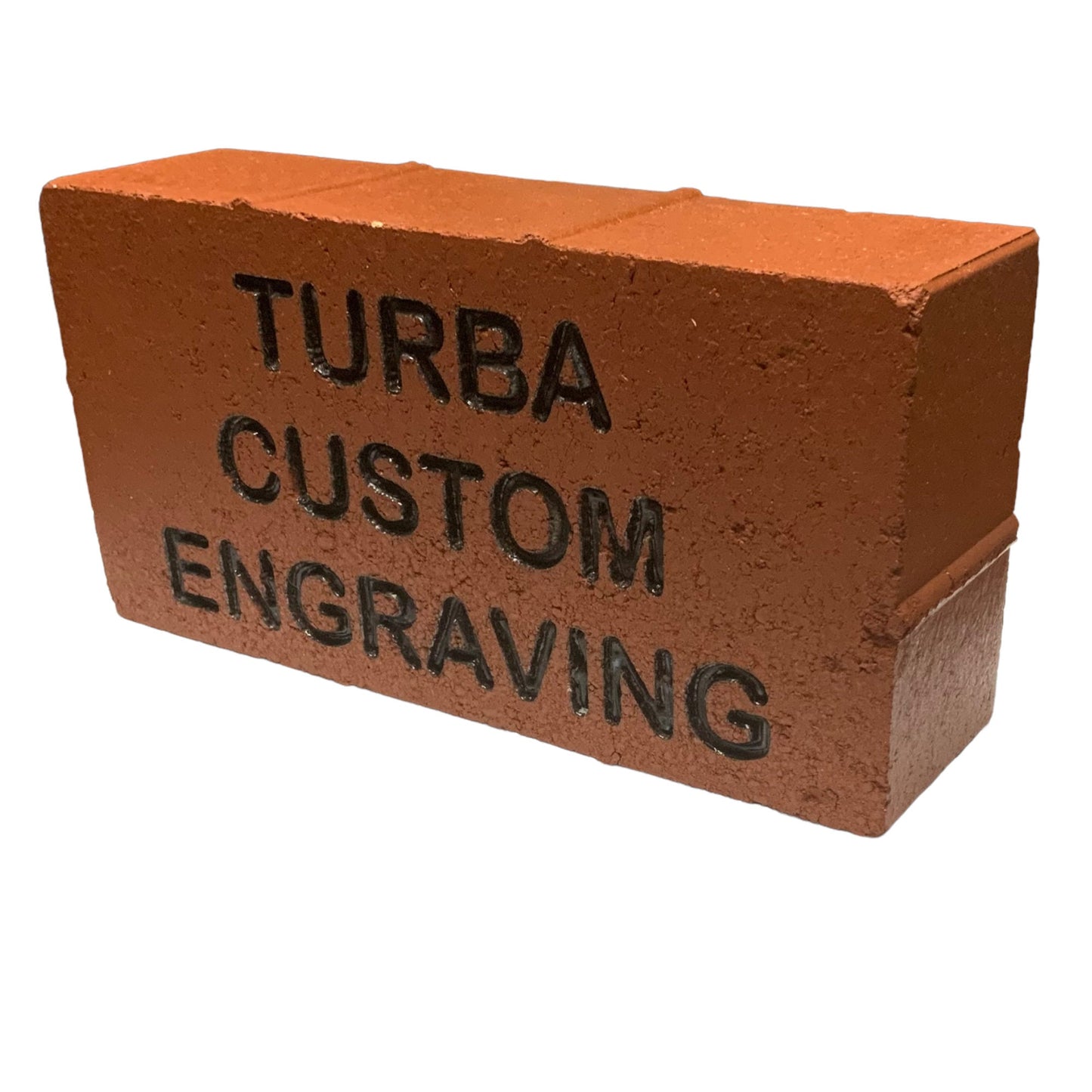 Custom Laser Engraved Brick 2x8, 4x8, or 8x8
