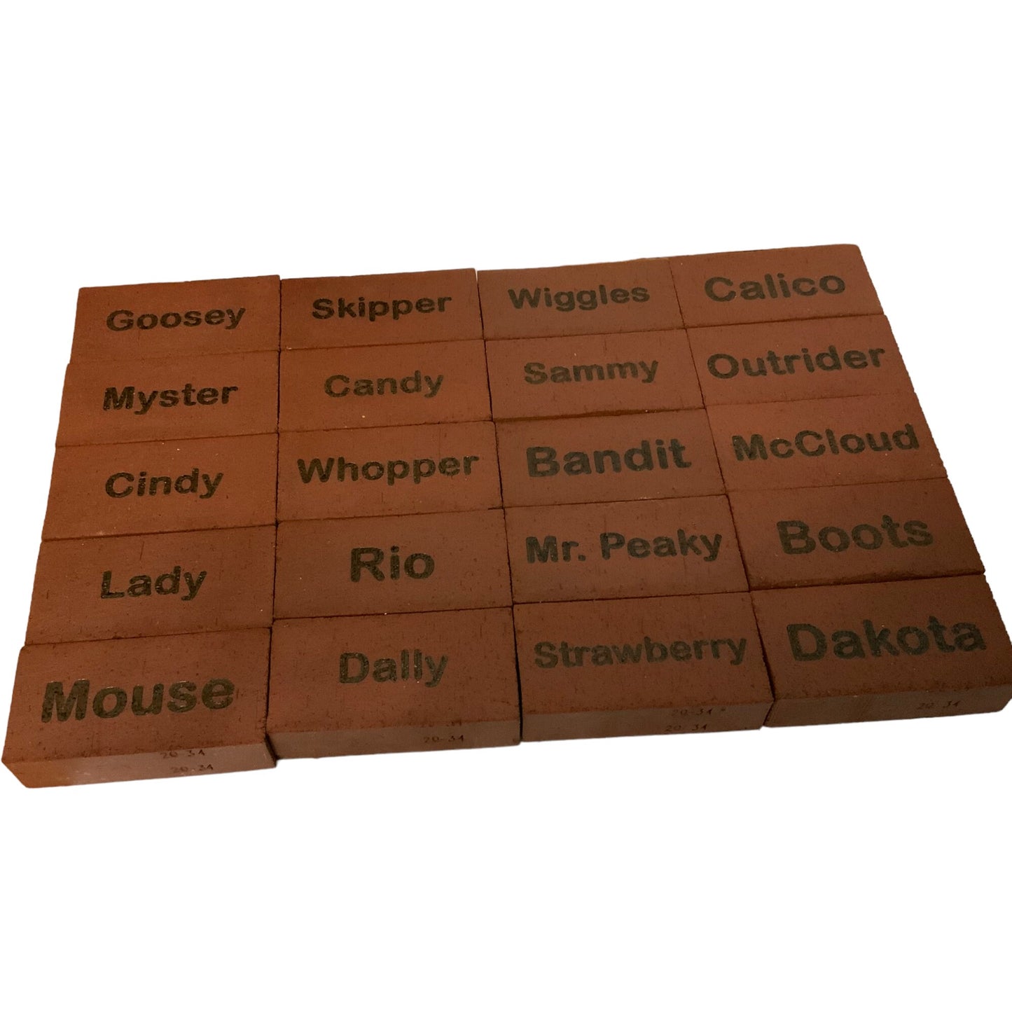 Custom Laser Engraved Brick 2x8, 4x8, or 8x8