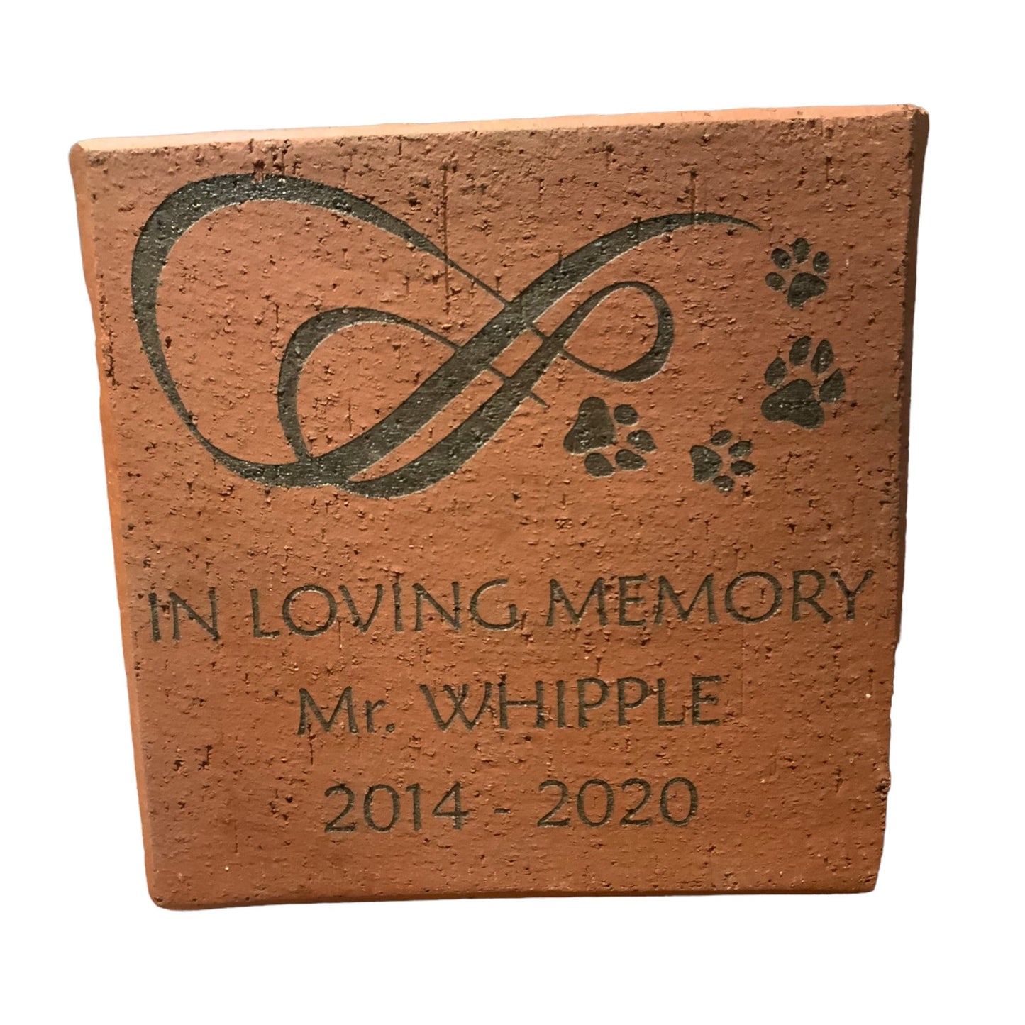 Custom Laser Engraved Brick 2x8, 4x8, or 8x8