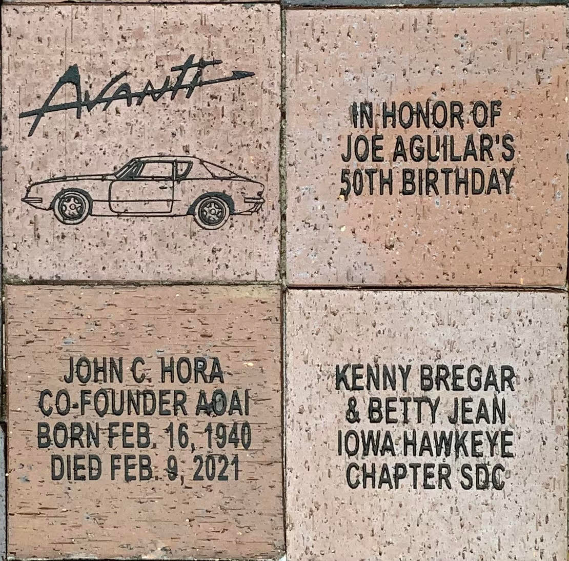 Custom Laser Engraved Brick 2x8, 4x8, or 8x8