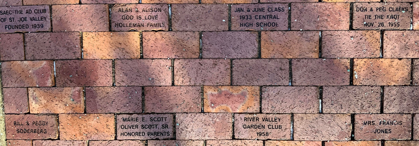 Customizable Laser Engraved Brick Personalized images and text. Pet memorial laser engraved brick