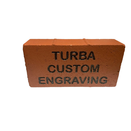 Custom Laser Engraved Brick 2x8, 4x8, or 8x8